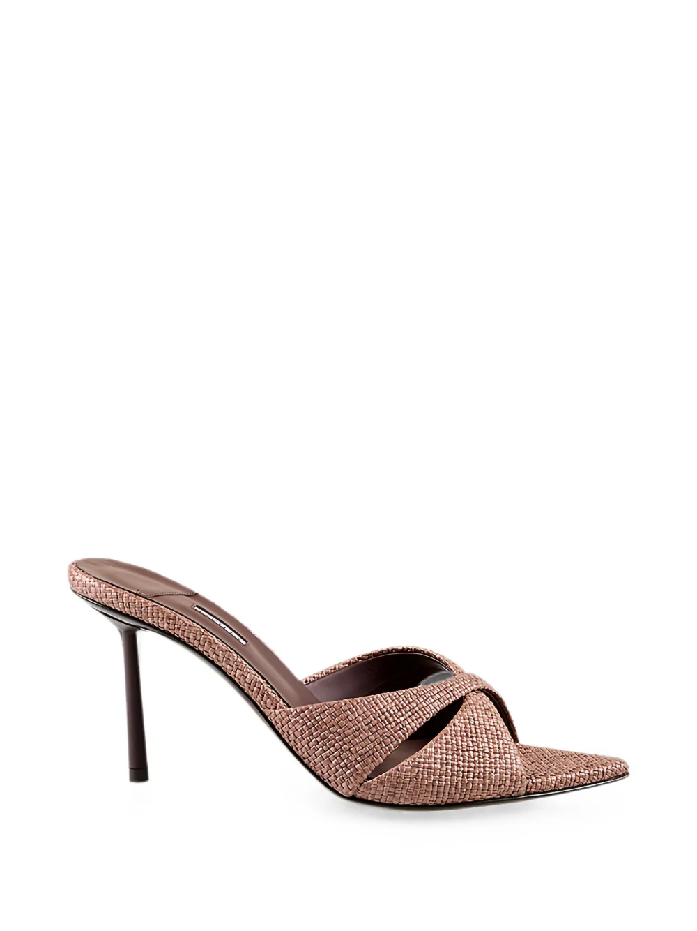 Le Silla Shirley woven crossover-strap heeled sandals Bruin