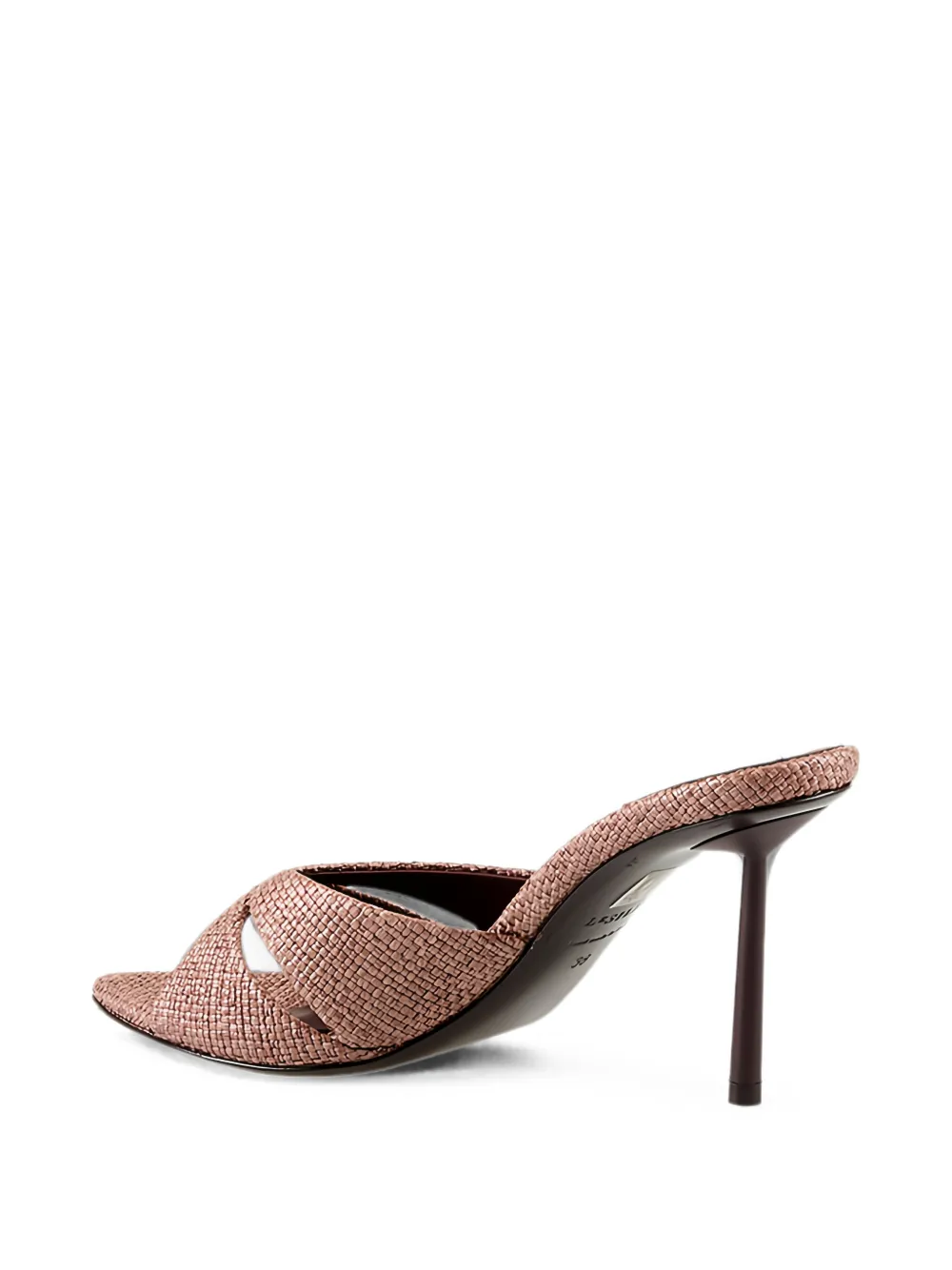 Le Silla Shirley woven crossover-strap heeled sandals Bruin