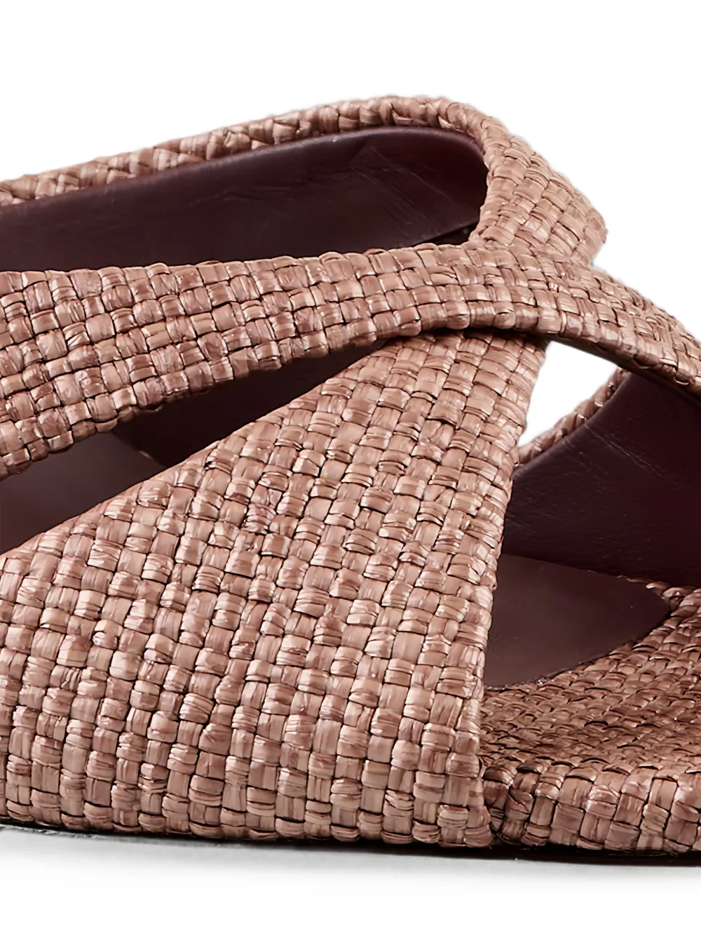 Le Silla Shirley woven crossover-strap heeled sandals Bruin