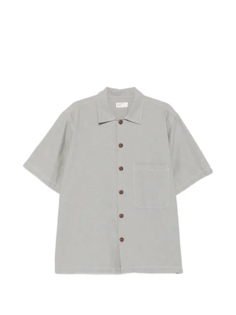 Universal Works short-sleeved chest-pocket shirt