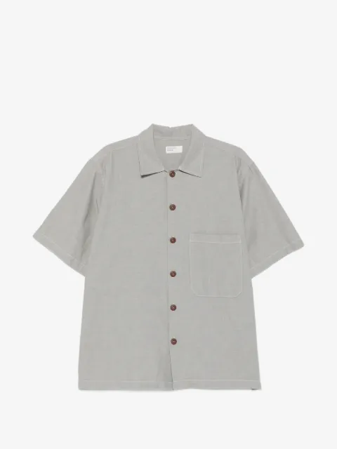Universal Works short-sleeved chest-pocket shirt