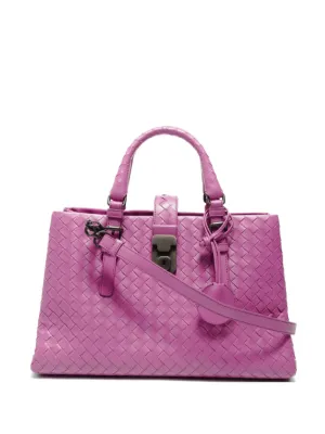 Bottega Veneta Pre-Owned イントレチャート ハンドバッグ | ピンク