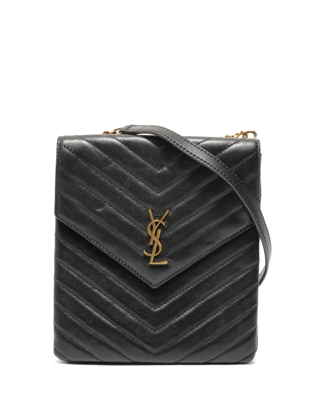 Saint Laurent Pre-Owned 2010-2020s Matelasse Cassandra shoulder bag - Nero