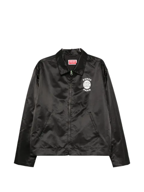 Kenzo logo-print satin jacket