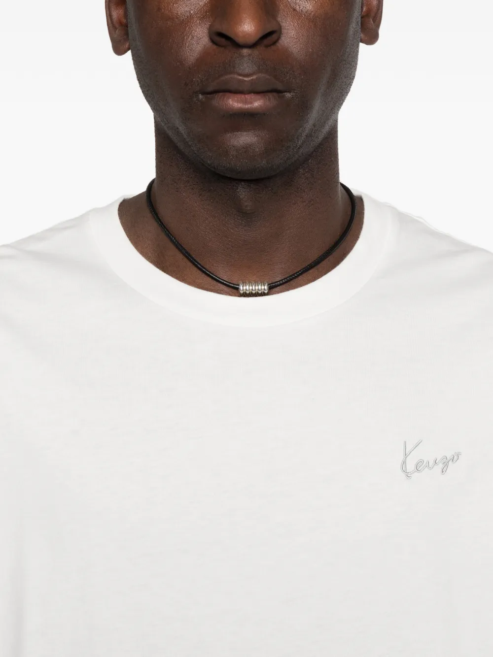 Kenzo T-shirt met geborduurd logo Wit