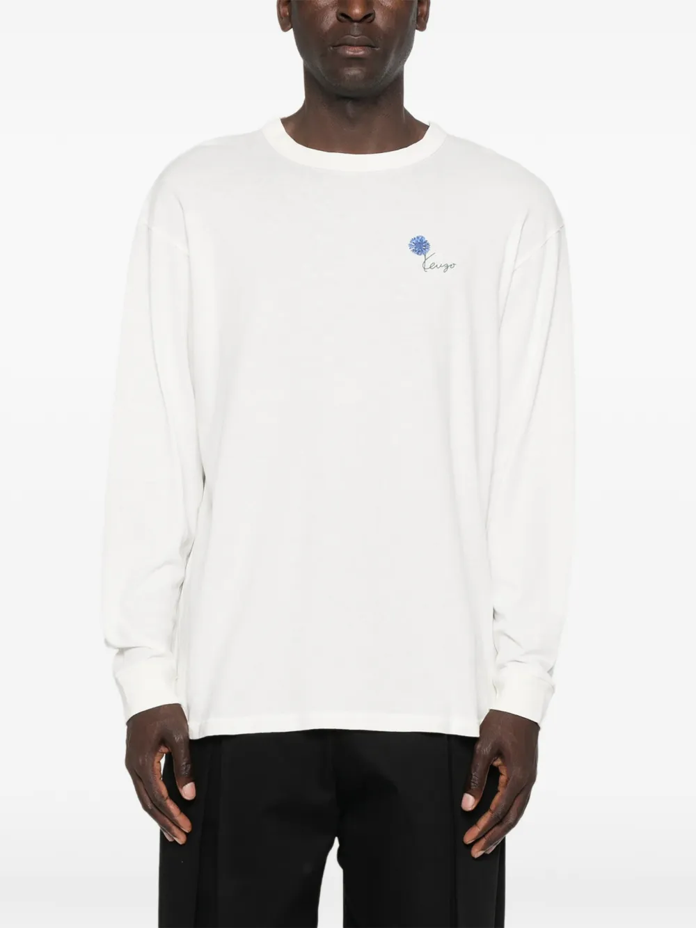  Kenzo Pull à Fleurs - Tons Neutres 