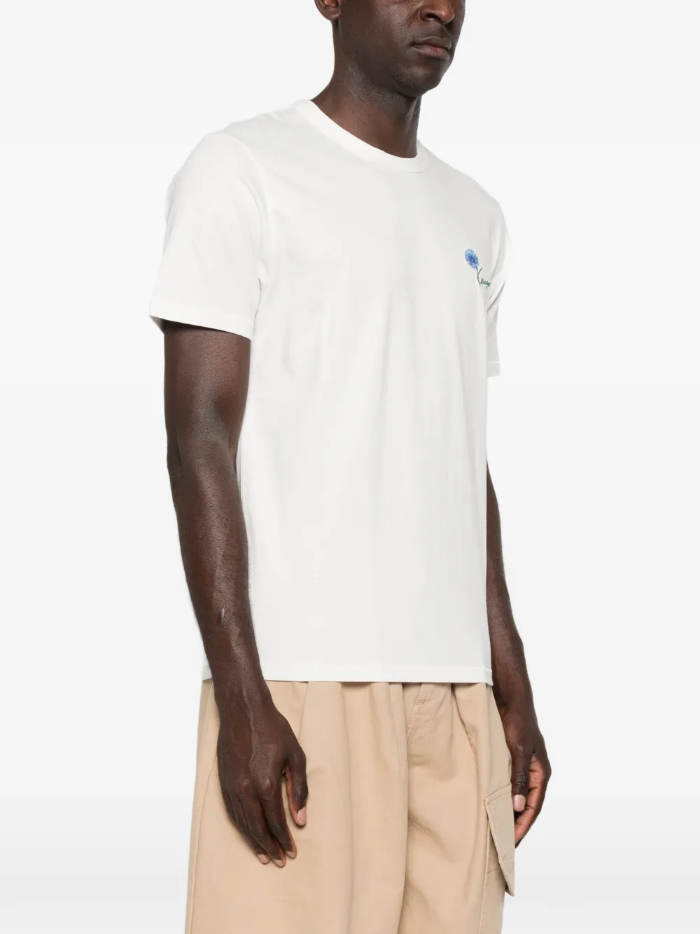 Kenzo Boke Flower T-shirt met borduurwerk Wit