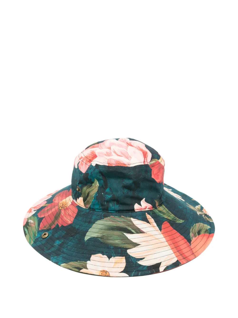 Barbour x Farm Rio floral-print sun hat - Blu
