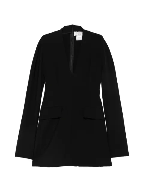Sportmax vestido corto Tefrite07 de manga larga con cuello en V