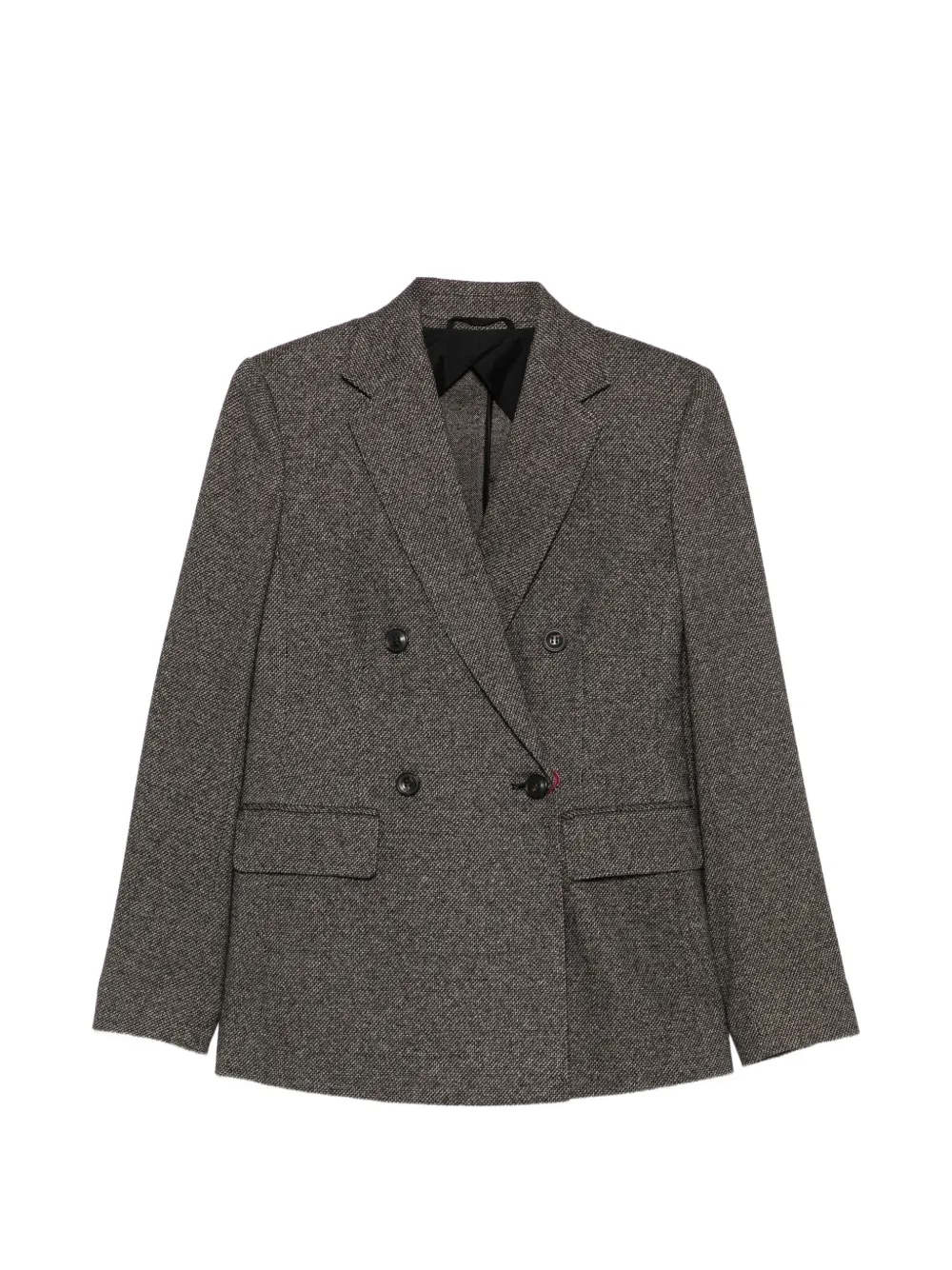 Max Mara MSTCresta double-breasted herringbone blazer - Noir