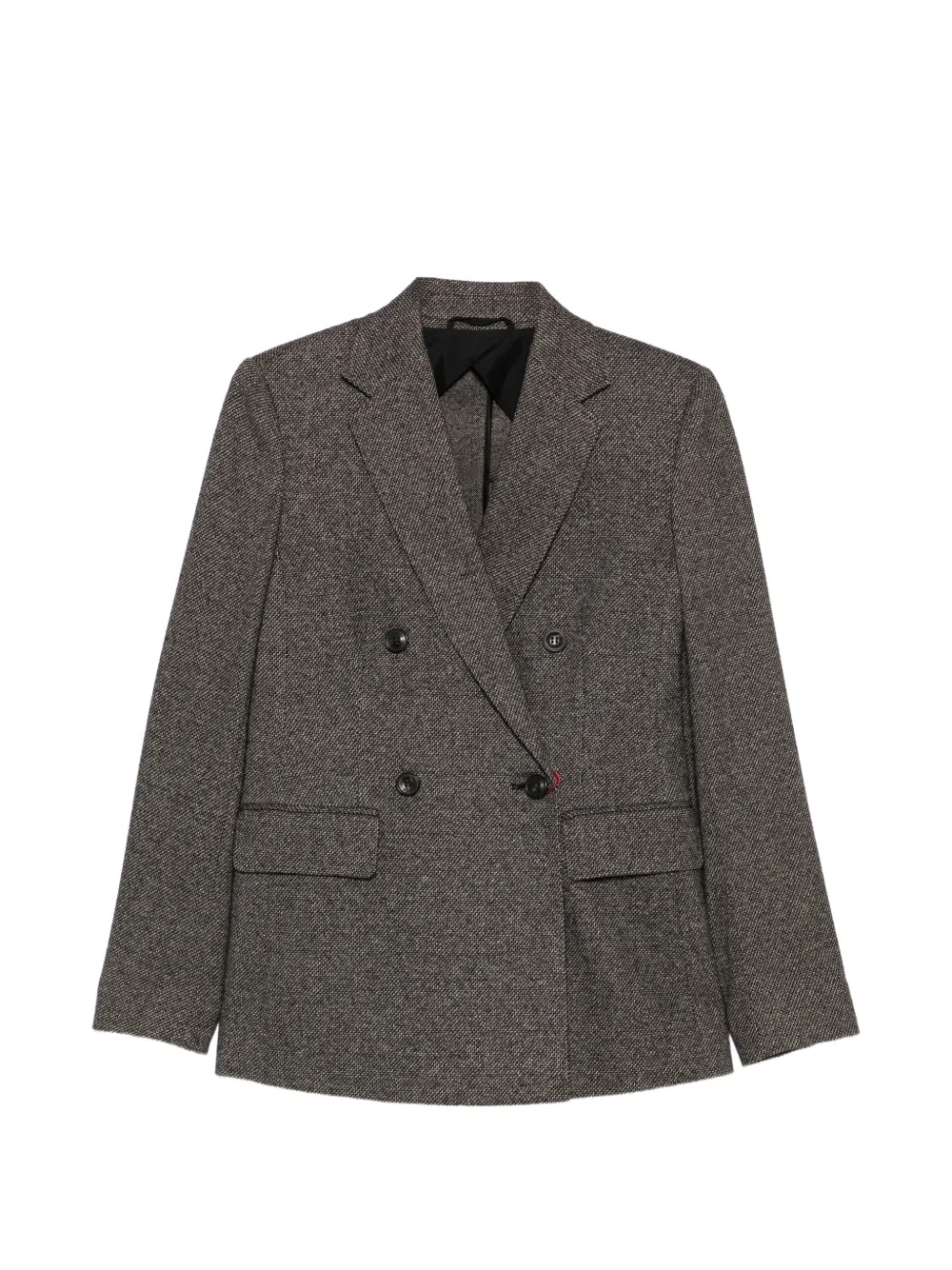 Max Mara MSTCresta double-breasted herringbone blazer - Black