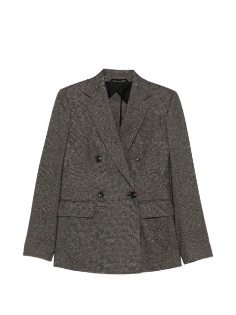 Max Mara blazer MSTCresta de espiga con doble botonadura