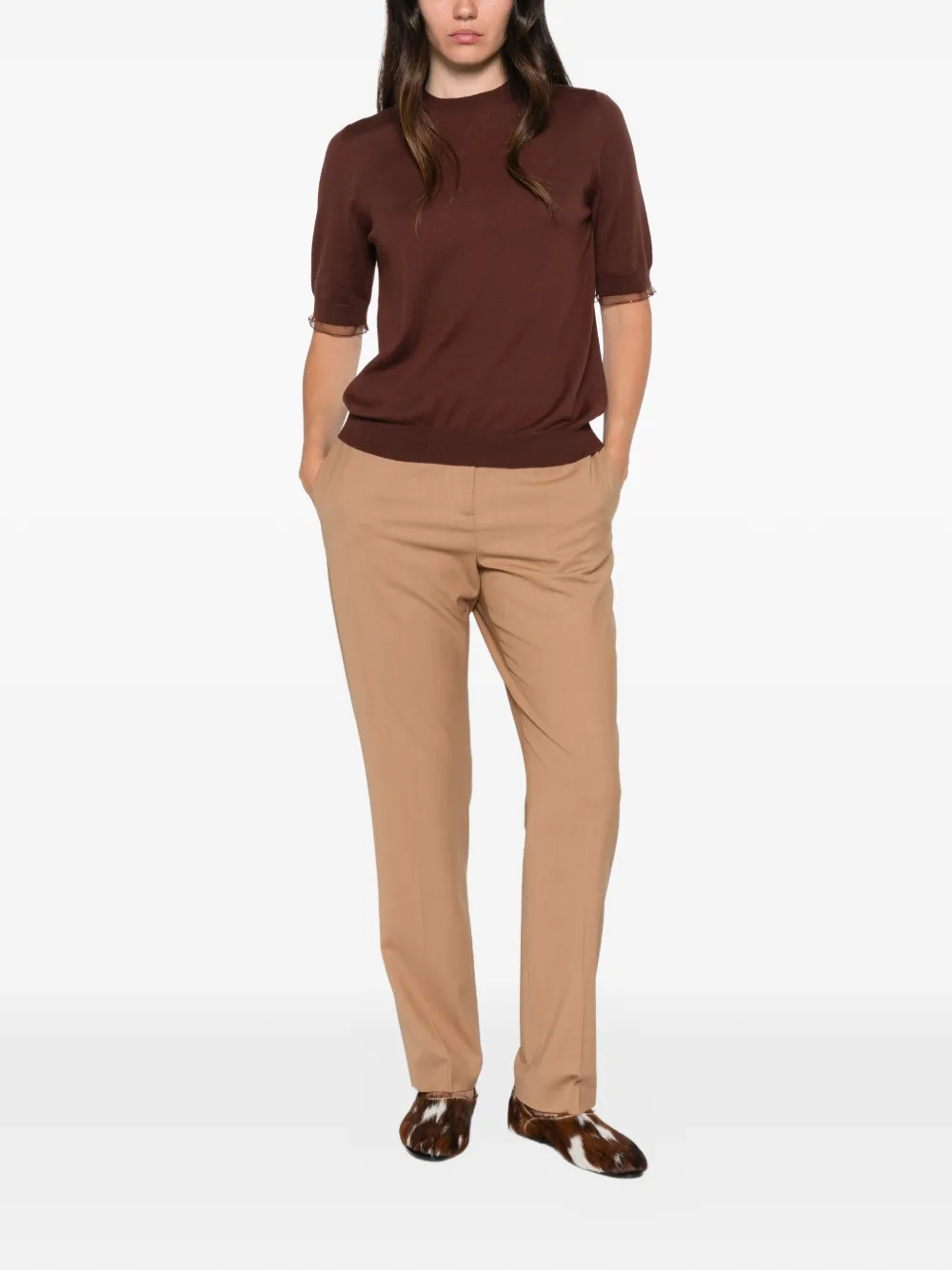 Fabiana Filippi Straight pantalon Beige
