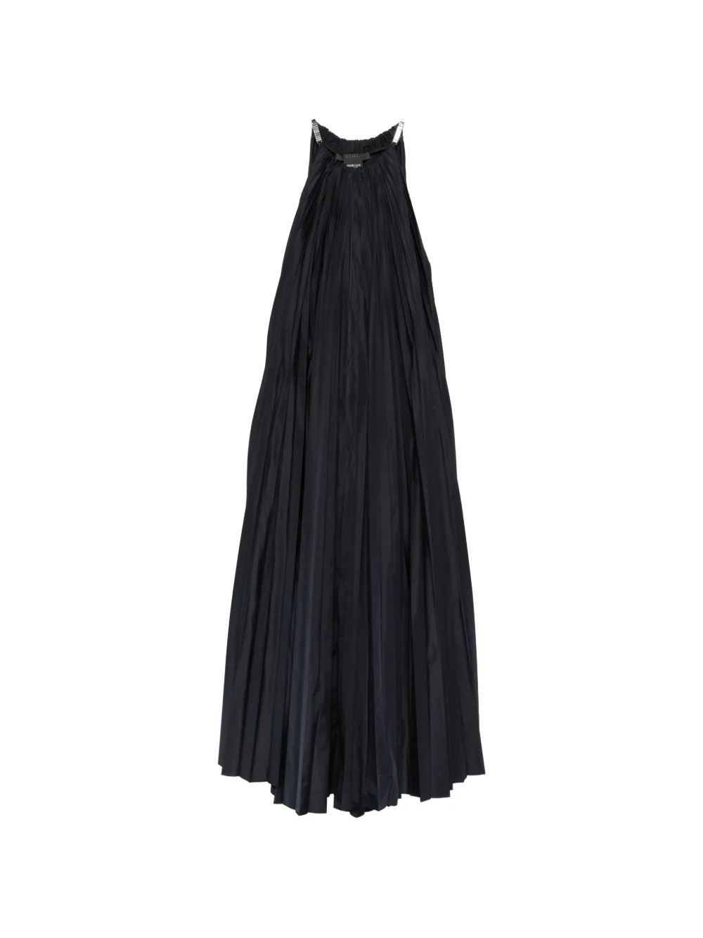 Max Mara pleated crystal-embellished maxi dress - Schwarz