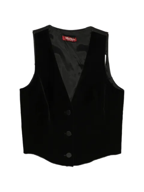 Max Mara velvet waistcoat