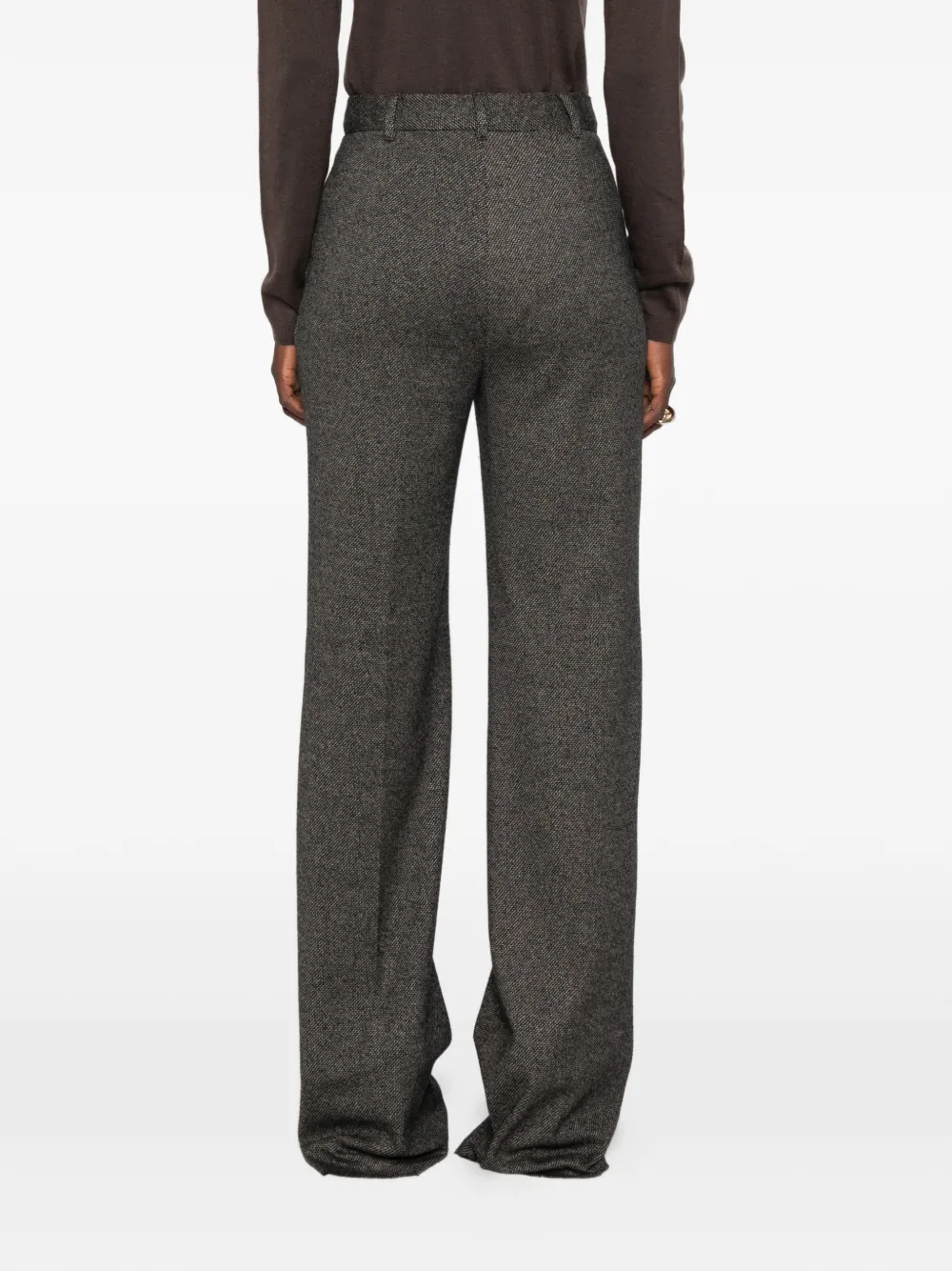 Max Mara MSTEdicola tweed broek met rechte pijpen Zwart