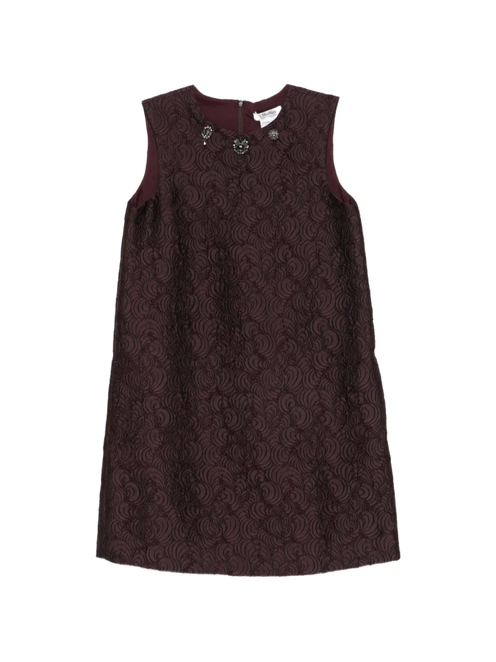 Max Mara Vicolo crystal-embellished jacquard mini dress - Purple