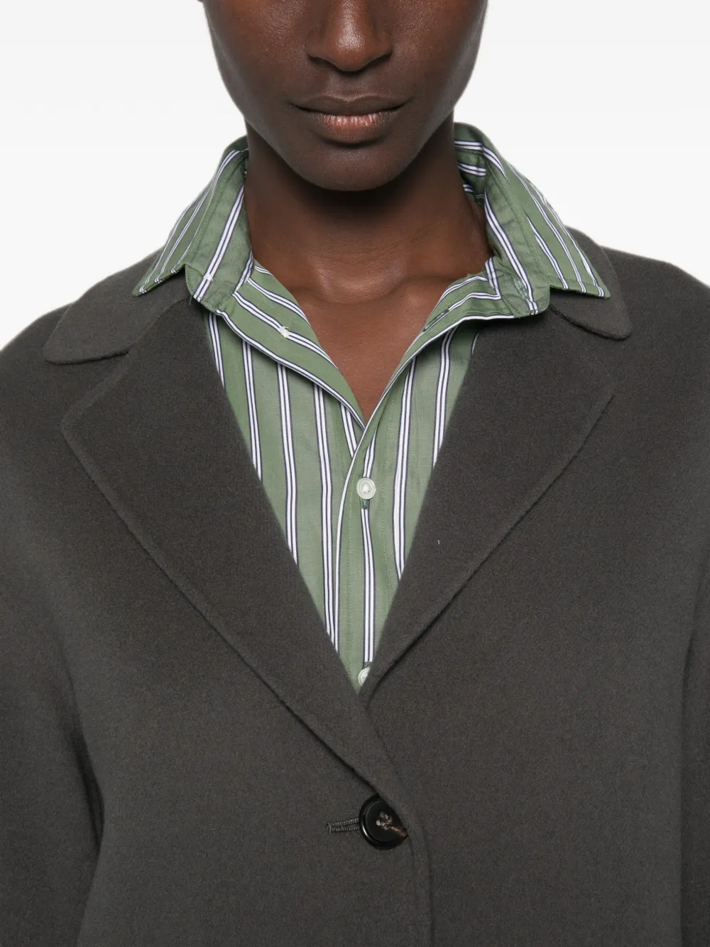 'S Max Mara Wollen blazer met enkele rij knopen Grijs