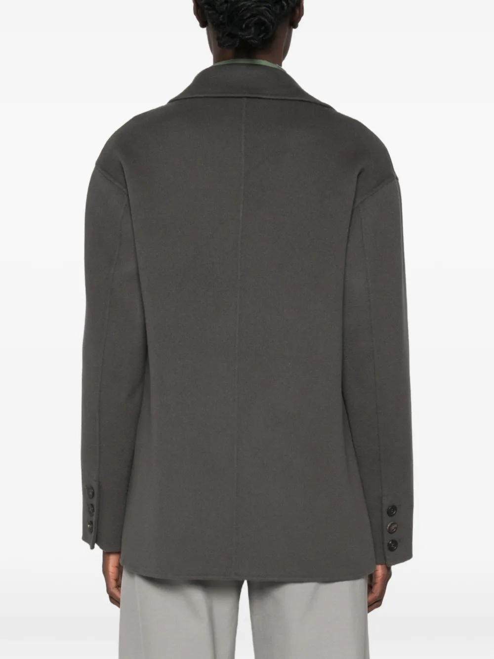 'S Max Mara Wollen blazer met enkele rij knopen Grijs