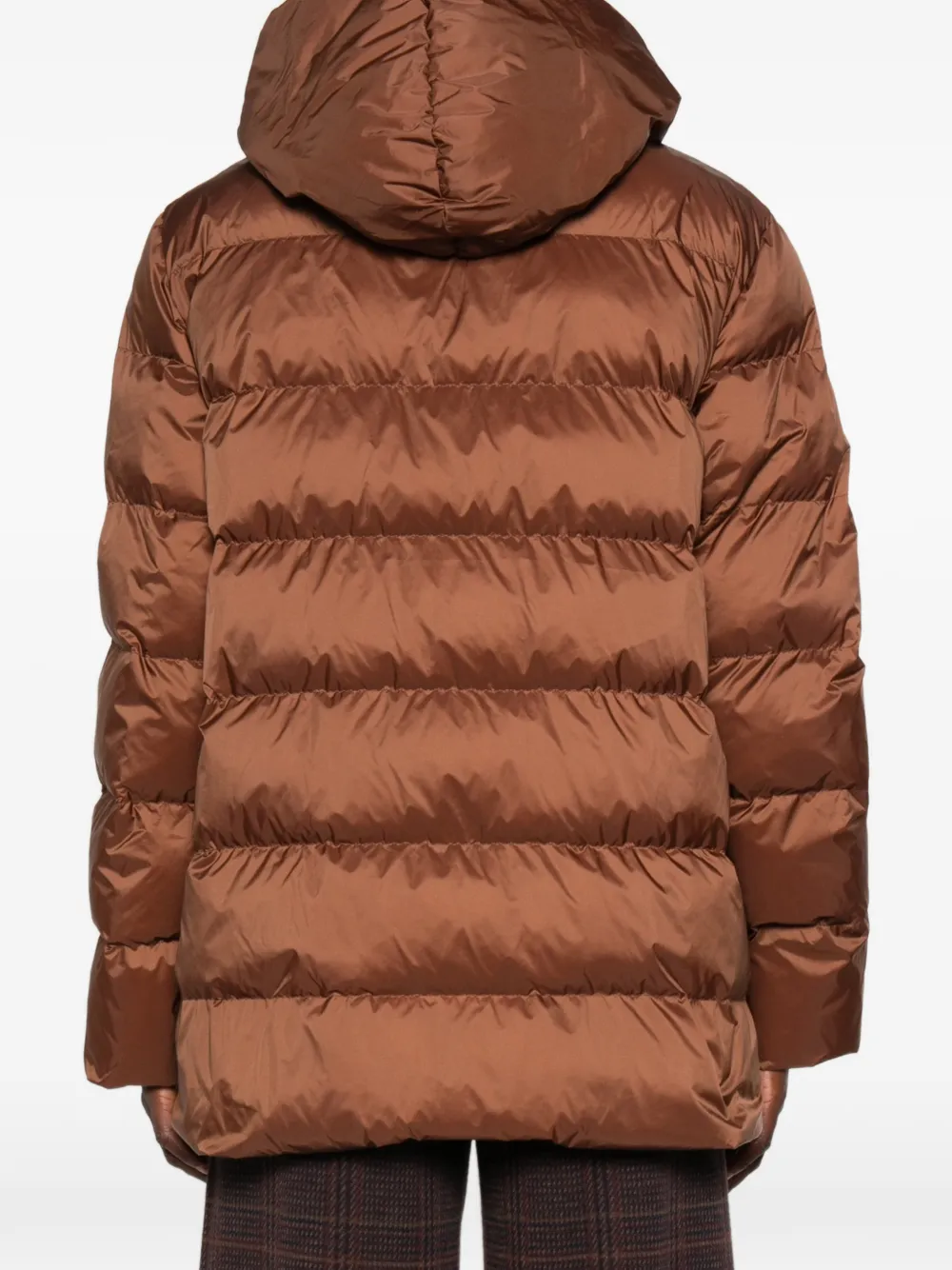 Max Mara Gevoerd jack met capuchon Bruin