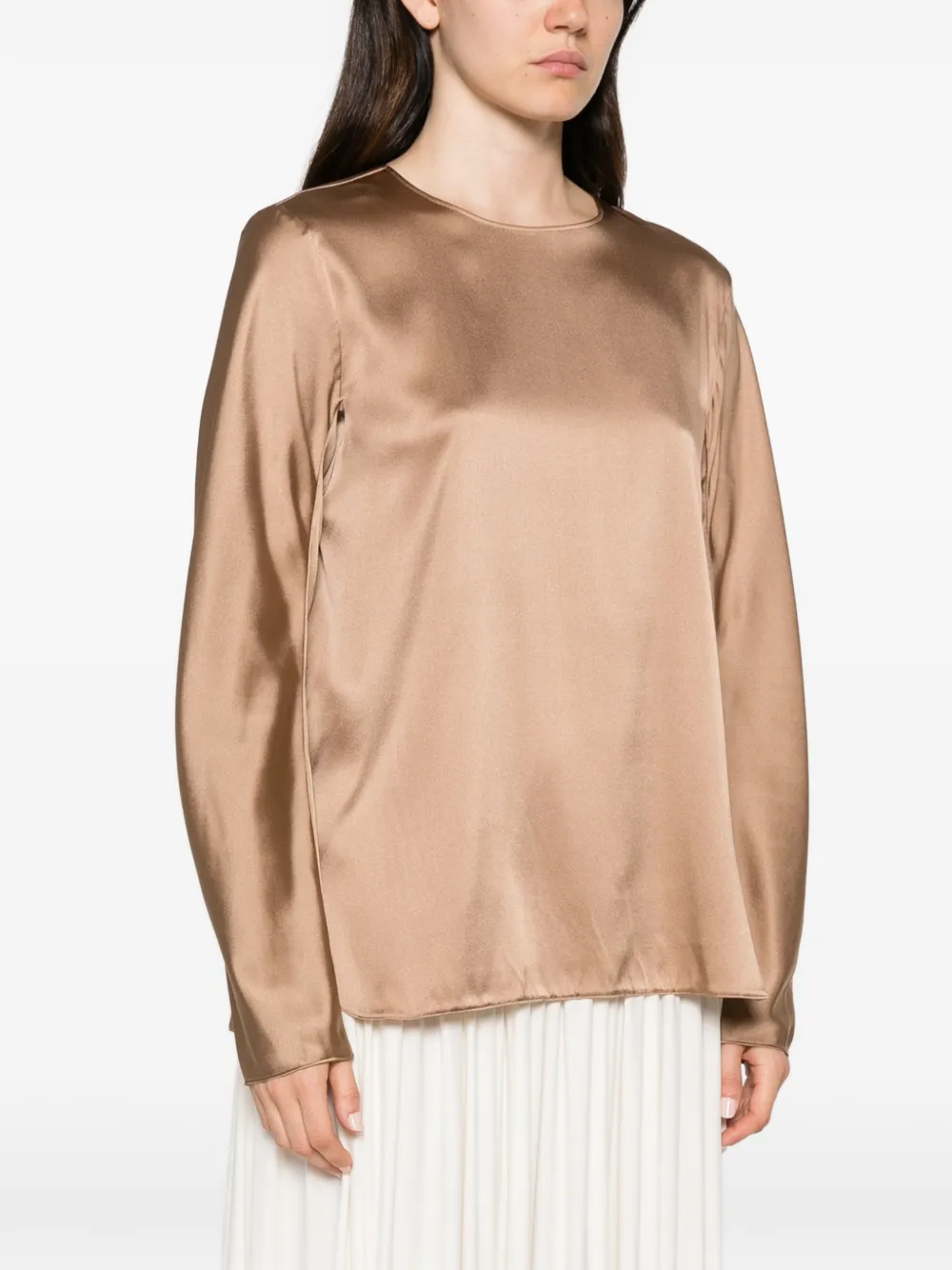 Max Mara Shirt met lange mouwen Bruin
