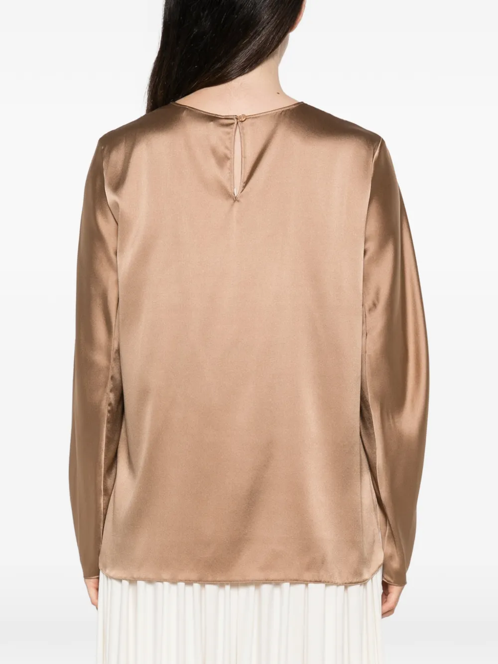 Max Mara Shirt met lange mouwen Bruin