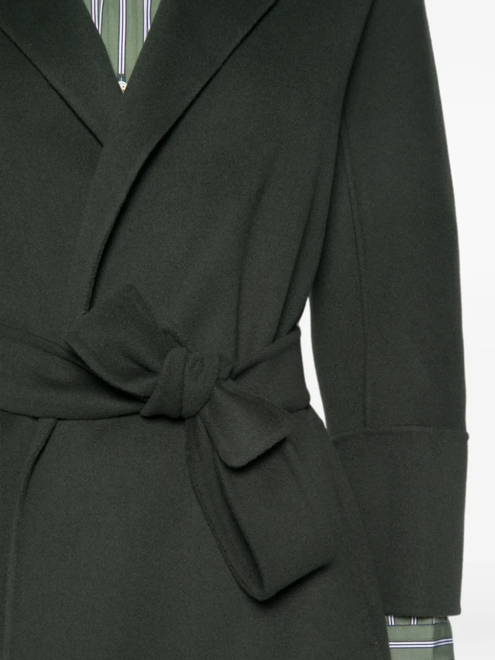 'S Max Mara Arona jas met ceintuur Groen