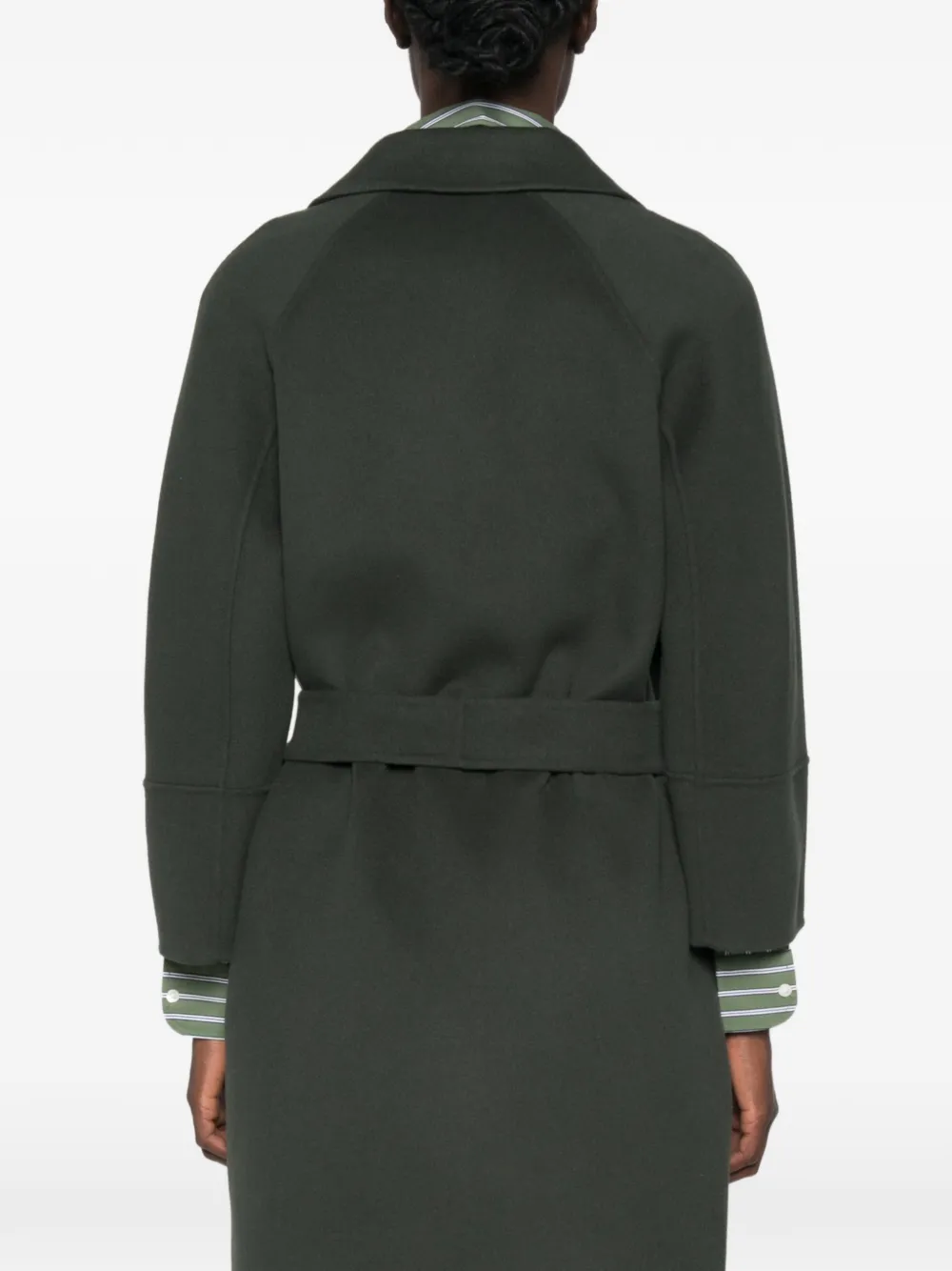 'S Max Mara Arona jas met ceintuur Groen