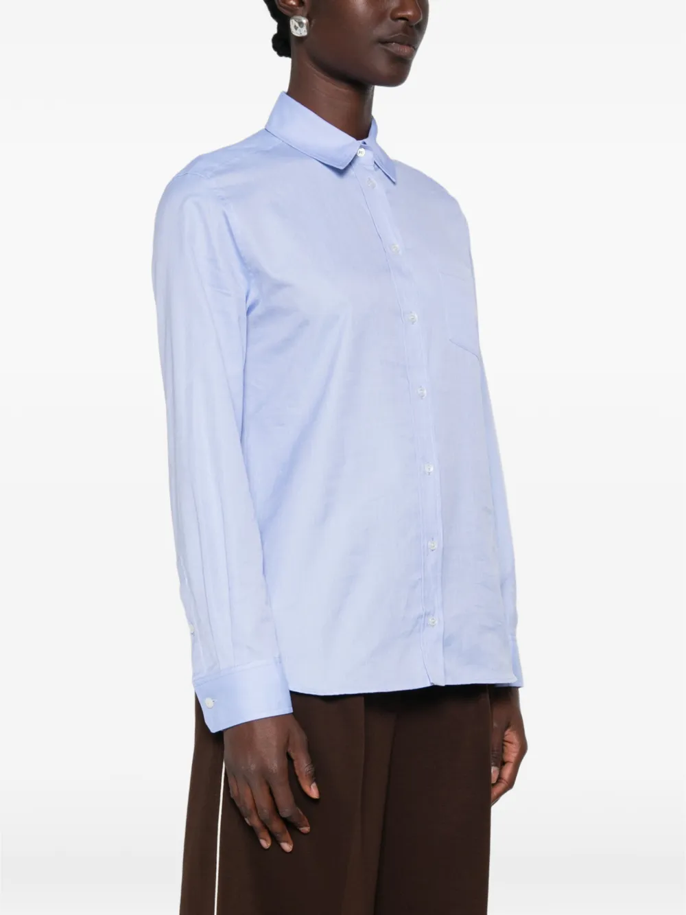 Weekend Max Mara Overhemd met opgestikte zak Blauw