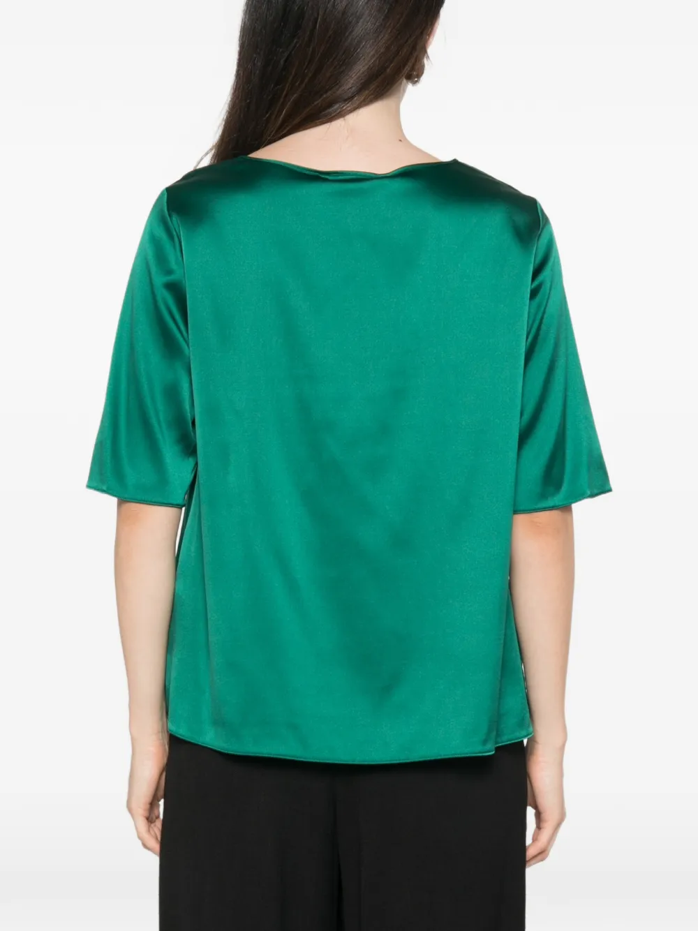 Max Mara Lasti blouse met korte mouwen Groen