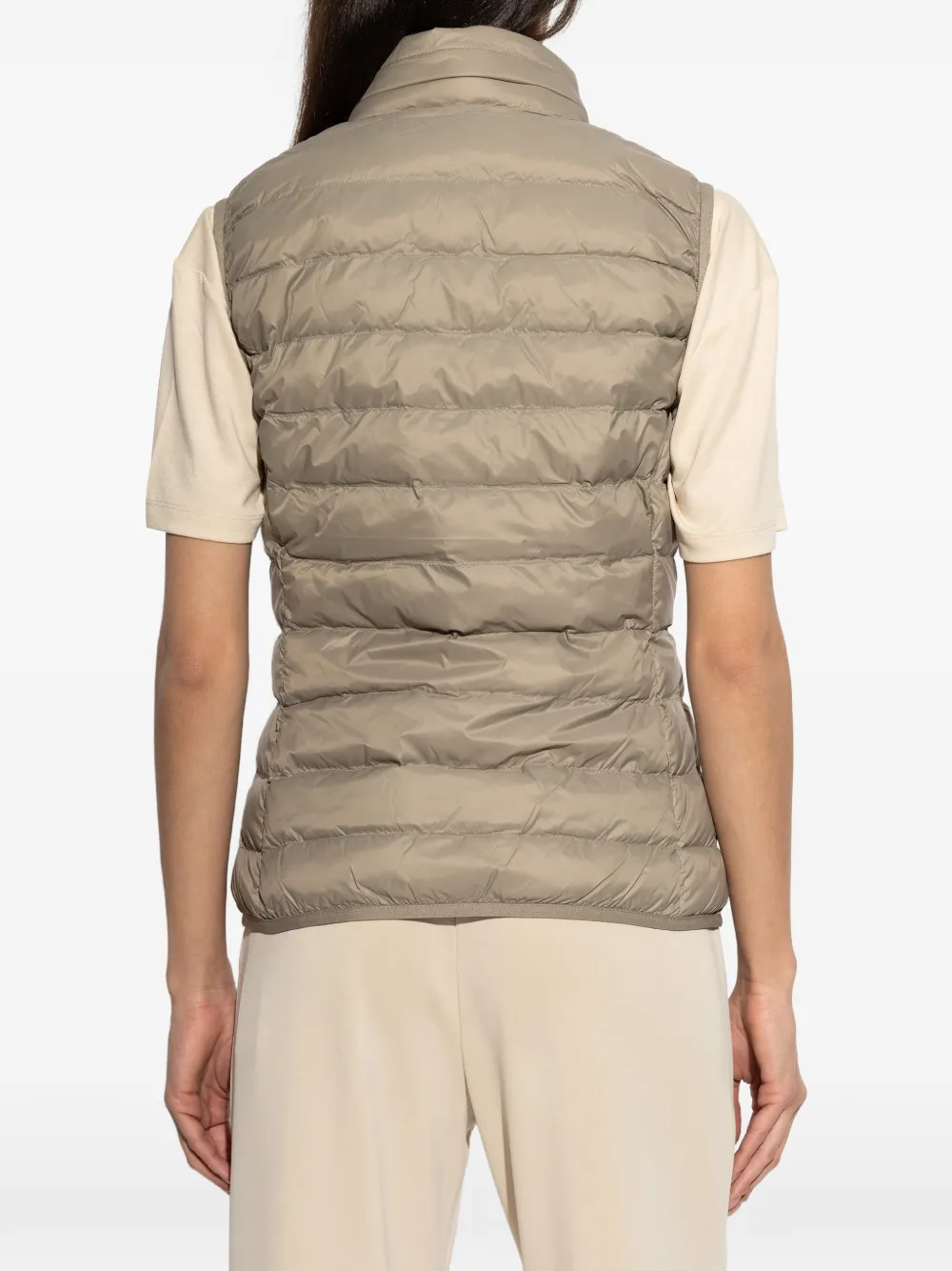 Ea7 Emporio Armani Gewatteerde bodywarmer Beige
