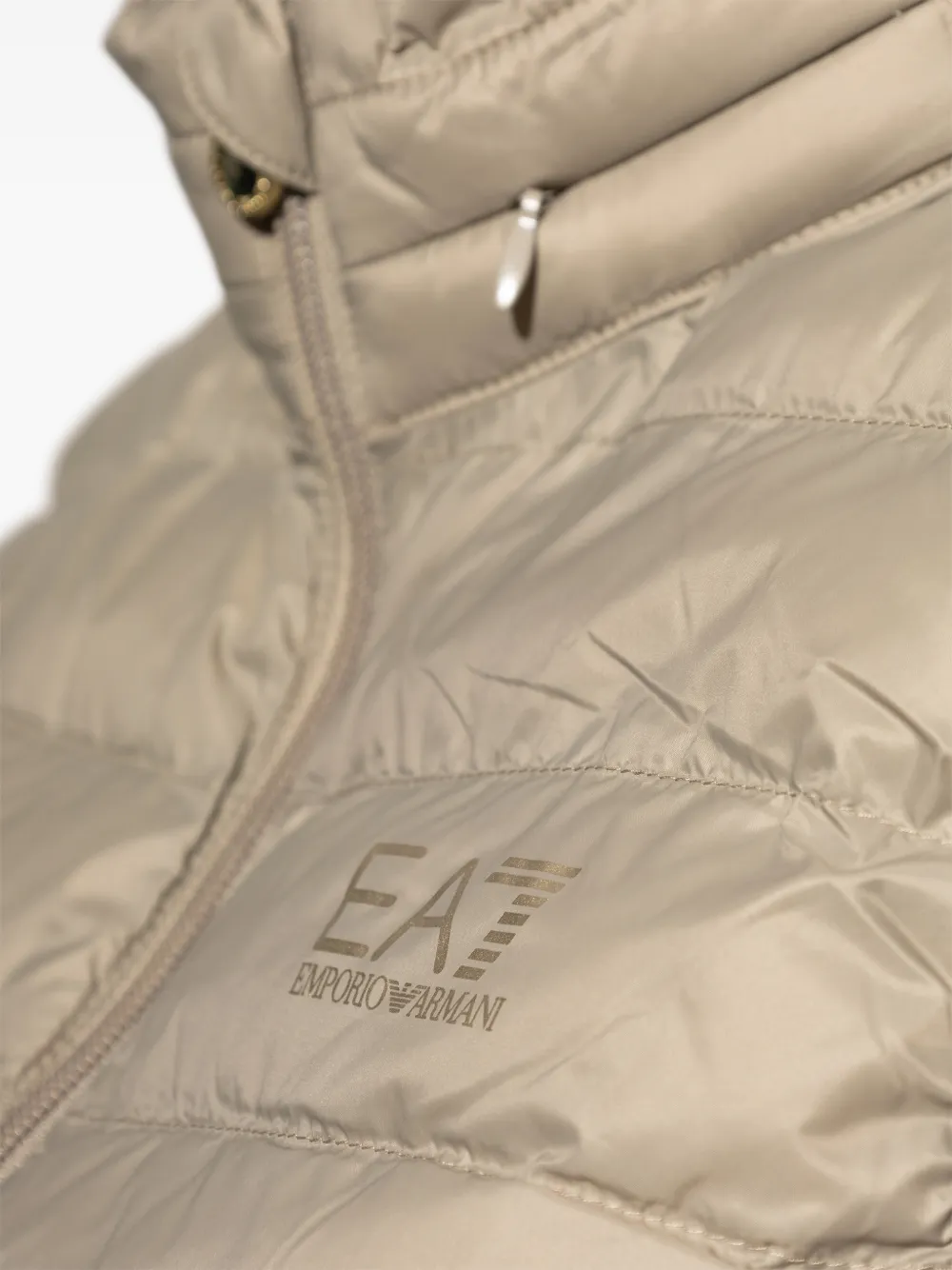 Ea7 Emporio Armani Gewatteerde bodywarmer Beige