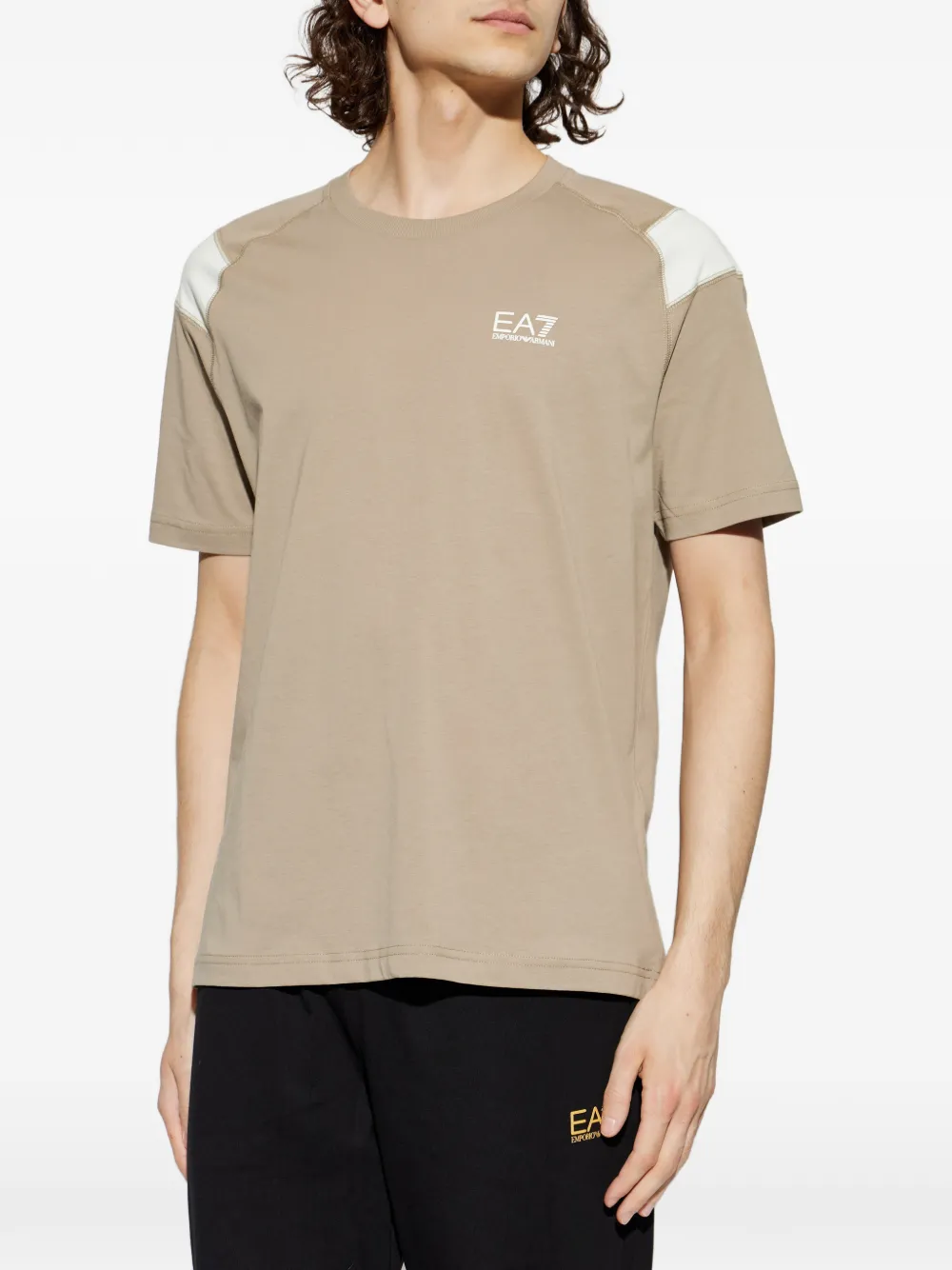 Ea7 Logo-print T-shirt In Multi