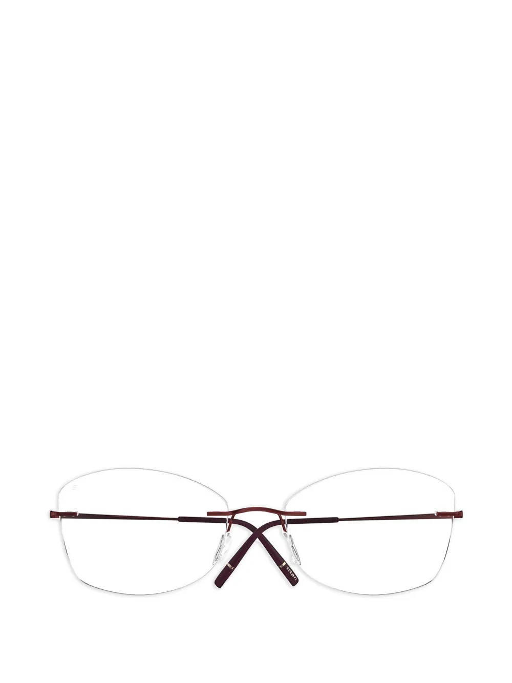 Silhouette Titan Minimal Art Stellar glasses - Rosso