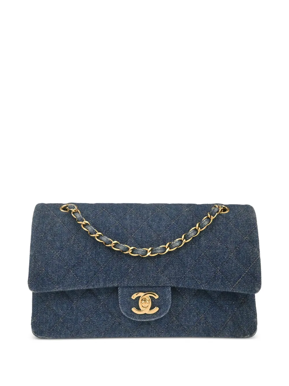CHANEL Pre-Owned 1998 medium Classic Double Flap crossbody bag - Blau