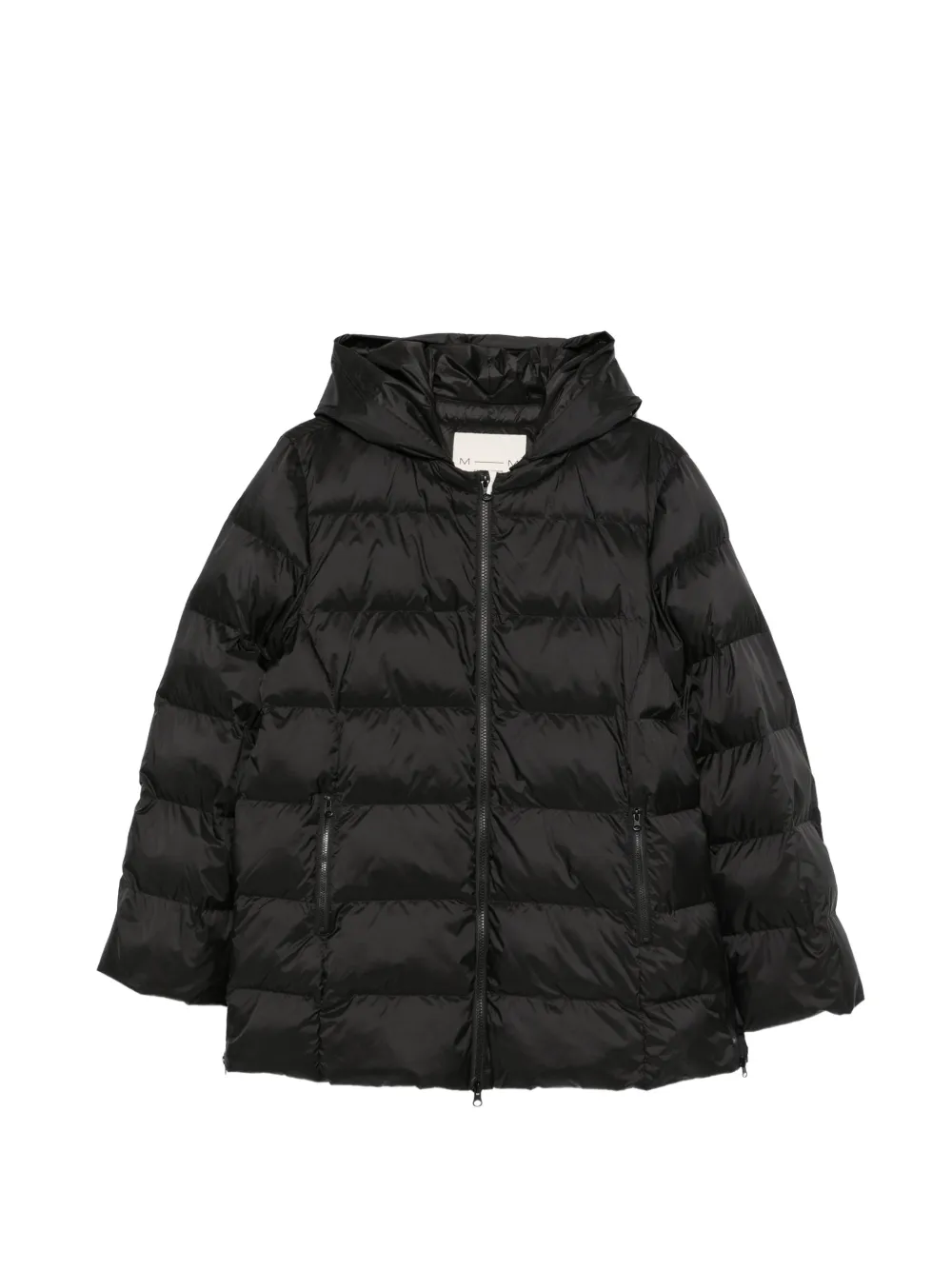 Max Mara quilted hooded jacket - Black