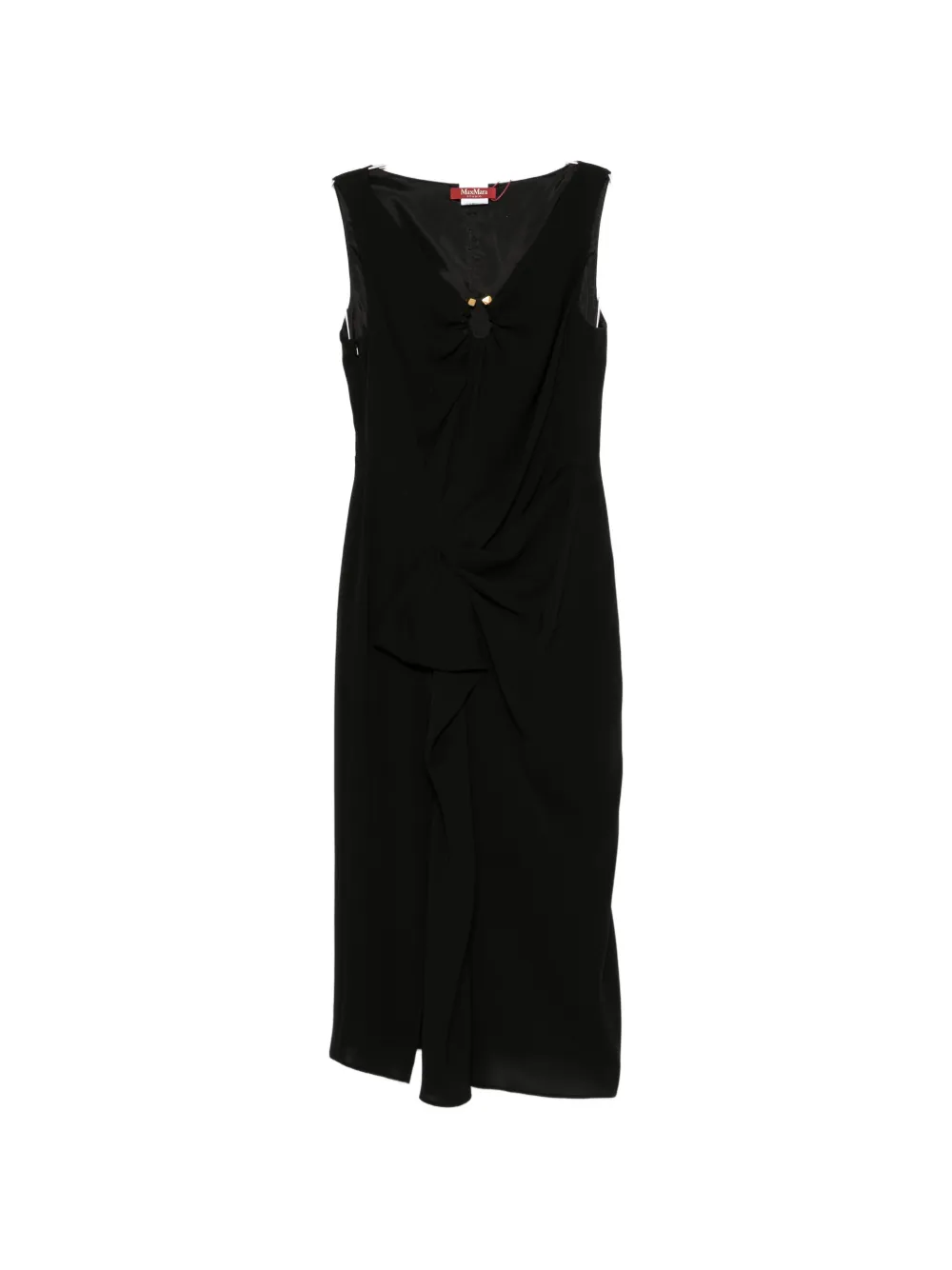 Max Mara Mstdetto hardware-detail midi dress - Schwarz