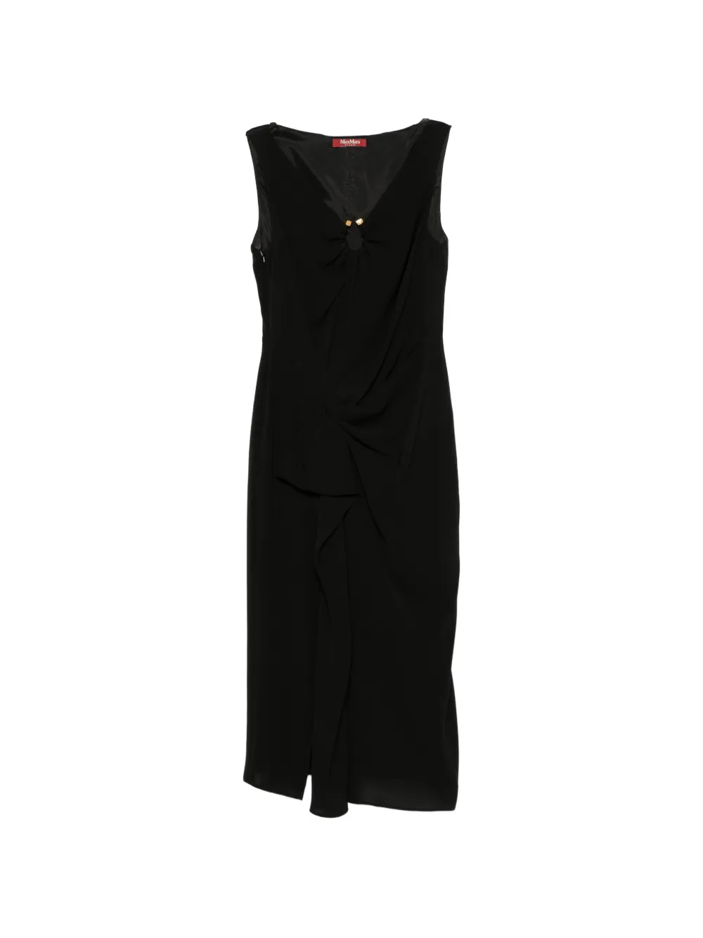Max Mara Mstdetto hardware-detail midi dress - Schwarz