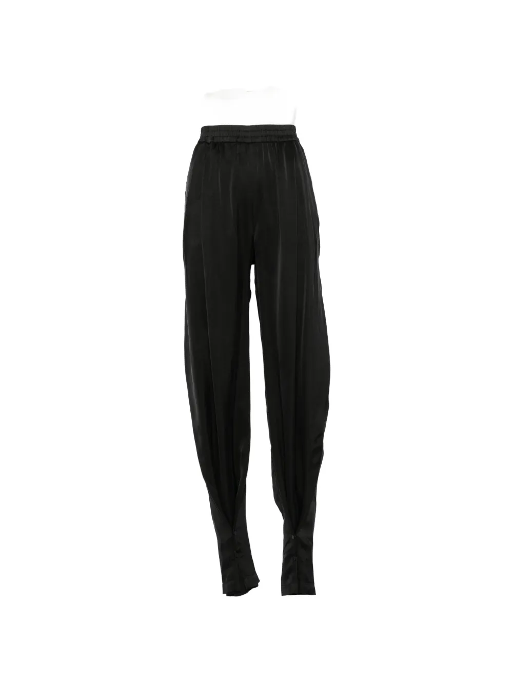 THE ANDAMANE Bundfaltenhose mit Schnürung - Schwarz