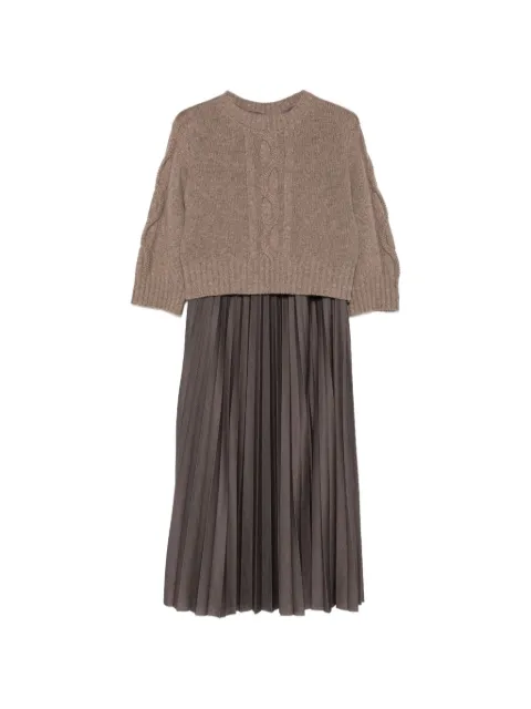 Weekend Max Mara pleated midi dress and sweater set