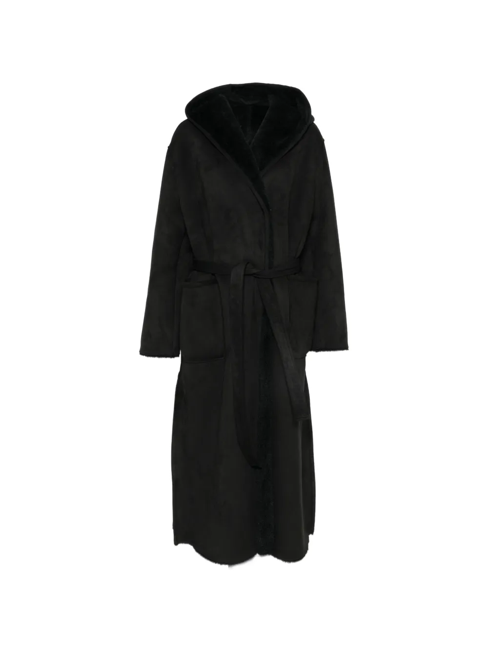 Marina Rinaldi hooded belted coat · 19