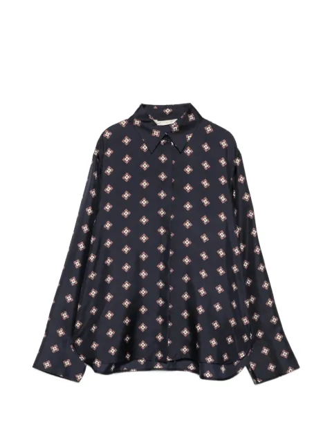 Max Mara camisa Disco de seda