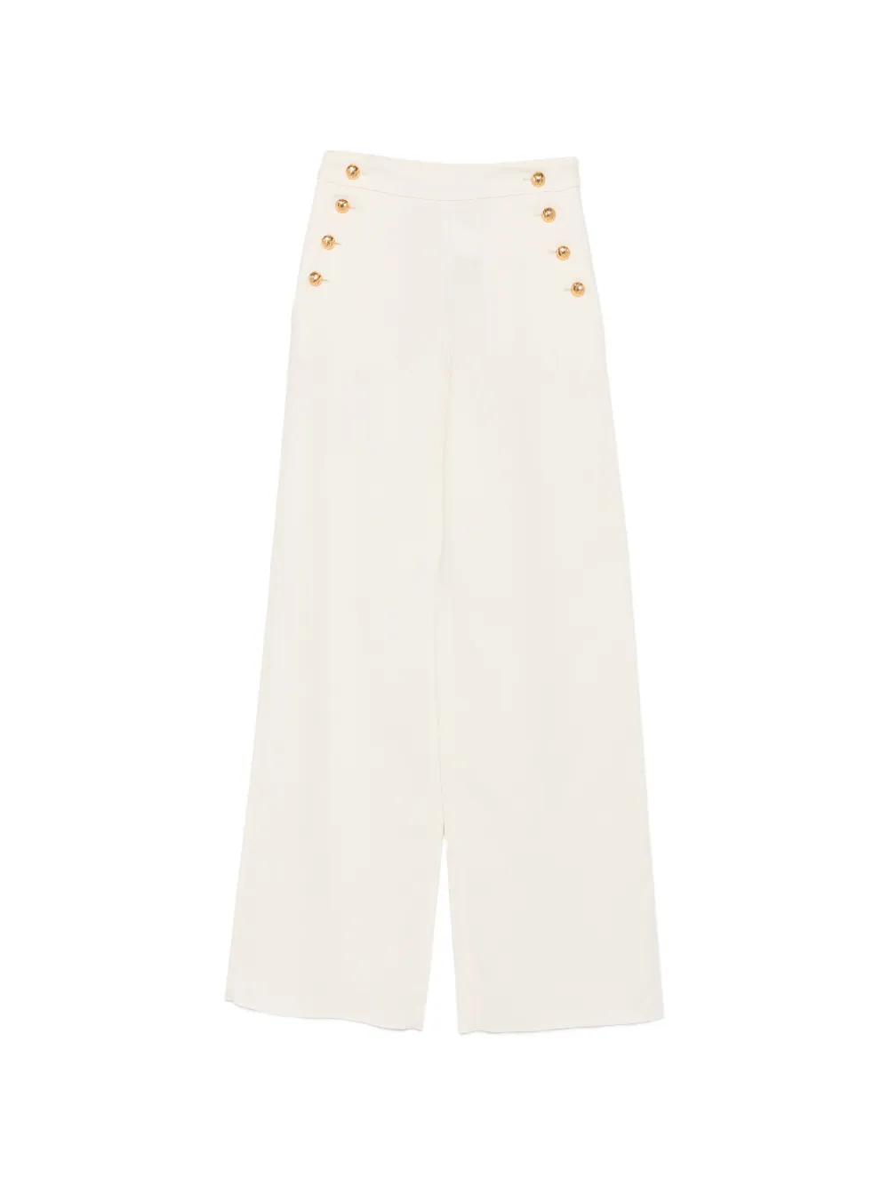 Max Mara button-embellished wide-leg trousers - Neutrals