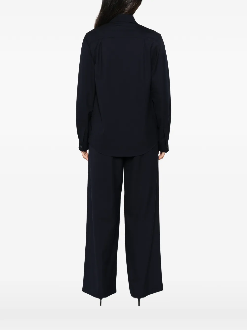 Fabiana Filippi Blouse met ritszak Blauw