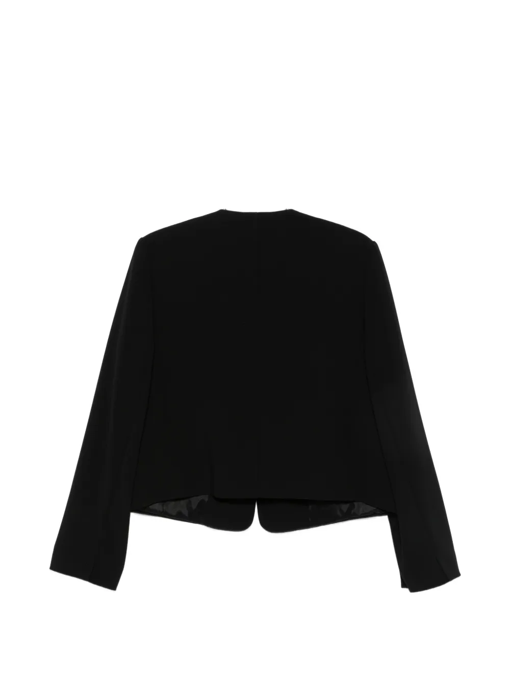 Max Mara Paniere kraagloos jack met knopen Zwart