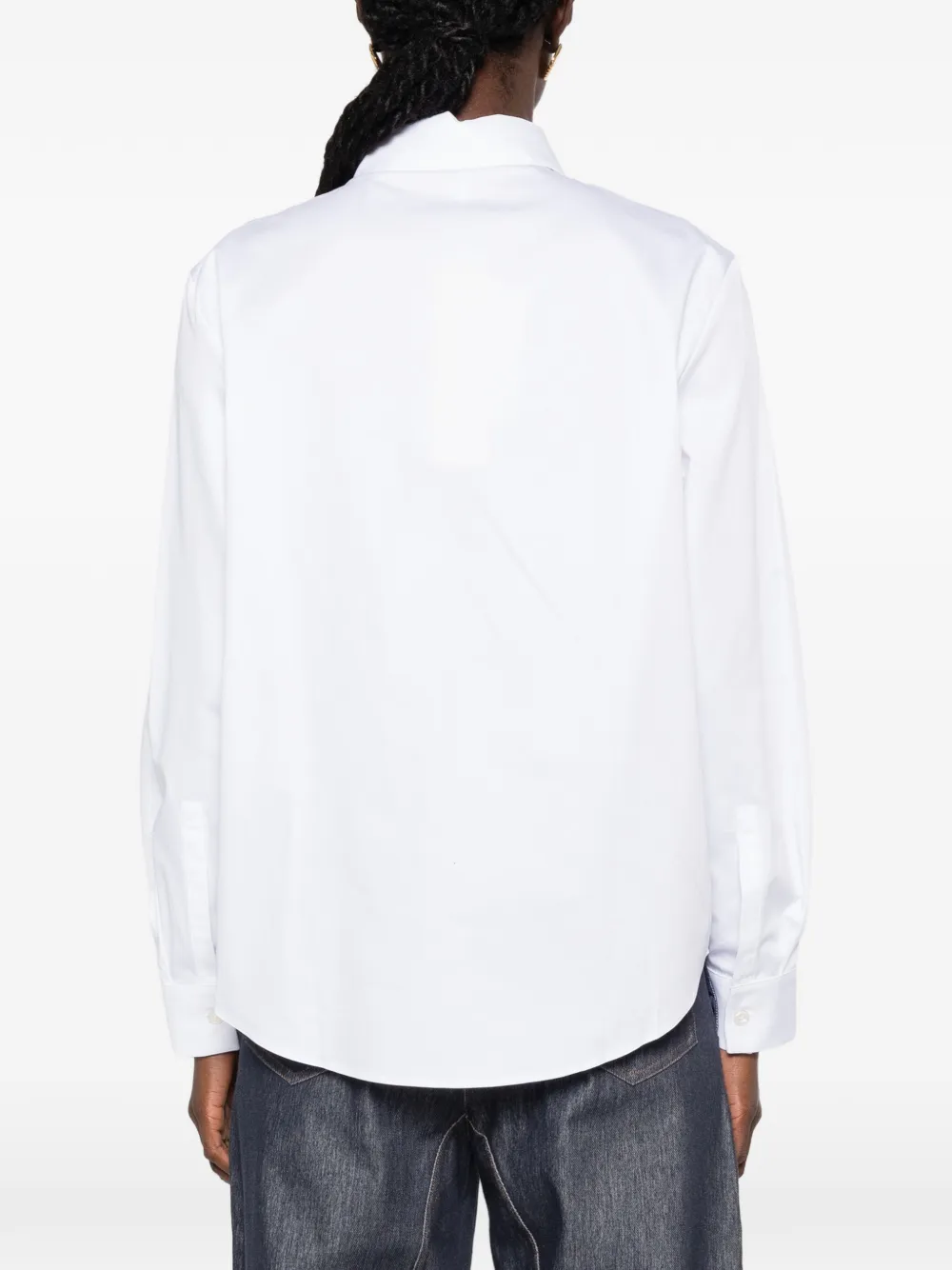 Max Mara Fiacre button-up overhemd met lange mouwen Wit