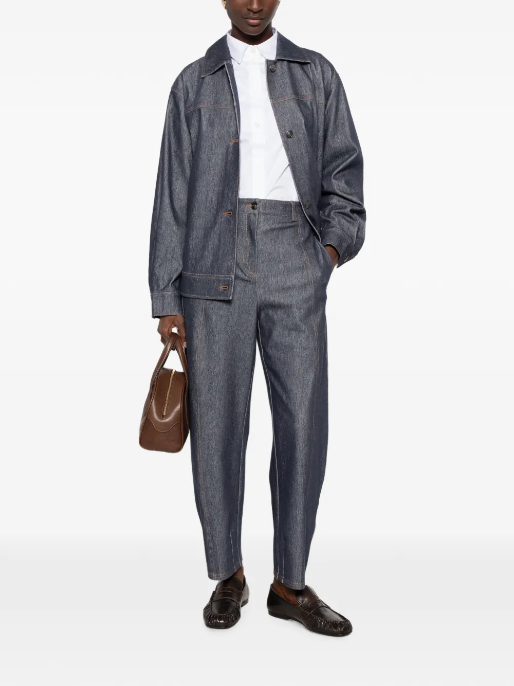 Max Mara Fiacre button-up overhemd met lange mouwen Wit