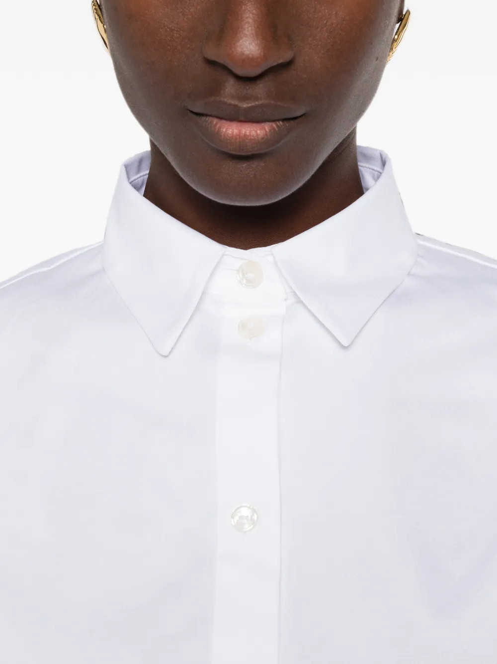 Max Mara Fiacre button-up overhemd met lange mouwen Wit