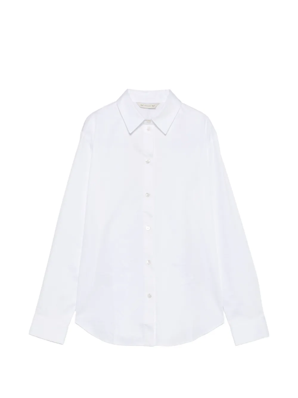 Max Mara Fiacre long-sleeve button-up shirt - Weiß