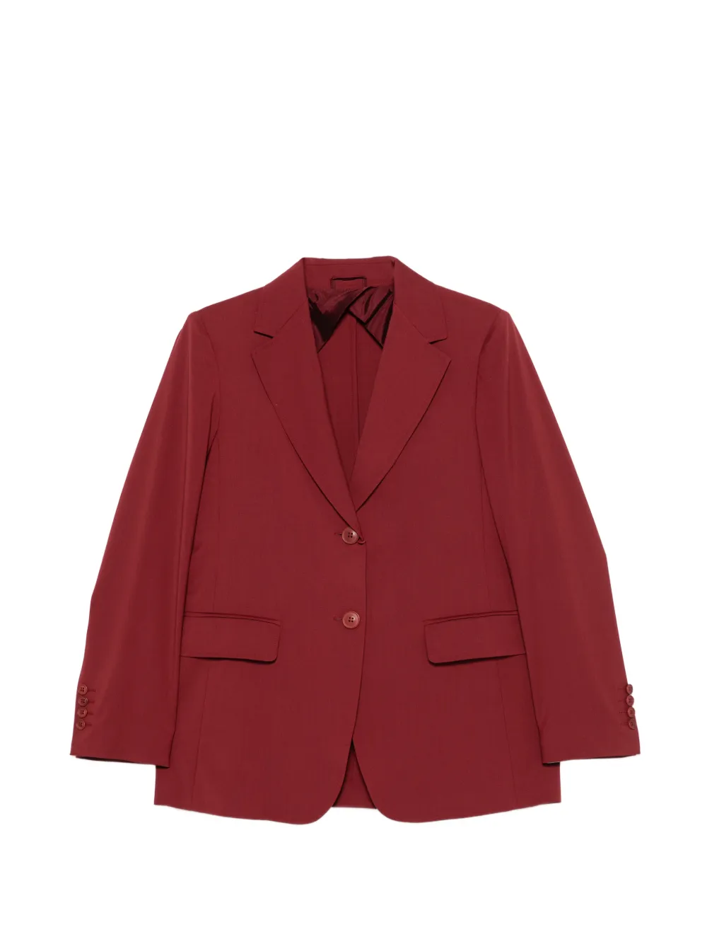 Max Mara Mstassenzi single-breasted notched-lapels blazer - Red